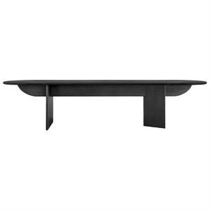 Louise Roe Pillabout 04 Dining Table L400 Black Lacquered Oak