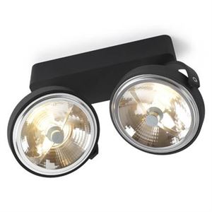 Trizo 21 PIN-UP 2 Spot & Ceiling lamp Black