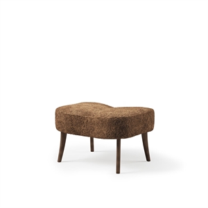 Warm Nordic Pragh Pouf Sheepskin Drake/Smoked Oiled Oak