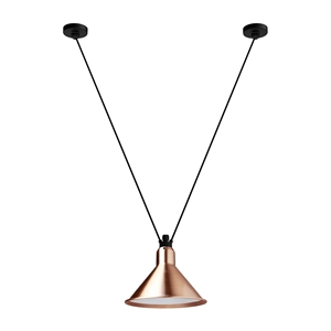 Lampe Gras N323 L Conic Pendant Copper/White