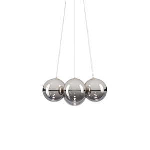 Lodes Random Cloud 7 Chandelier Ø28 2700K Chrome/ Glass