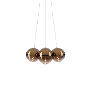 Lodes Random Cloud 7 Chandelier Ø28 3000K Glossy Bronze/ Glass