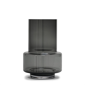 Ro Collection Hurricane No. 26 Vase/Candlestick Smoked Gray