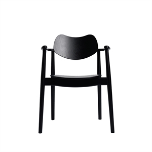 Ro Collection Regatta Dining Chair Black Lacquered Beech