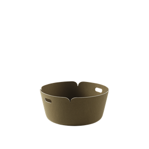 Muuto Restore Round Basket Ø52 Brown-green