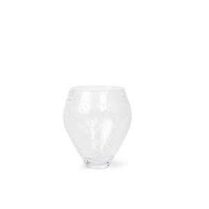 Ro Collection Crushed Glass Vase Medium Clear