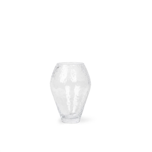 Ro Collection Crushed Glass Vase Small Clear