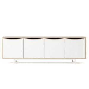 Decotique Sand TV Bench White/Oak