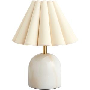 Decotique Lauren Petite Table Lamp White/ Beige