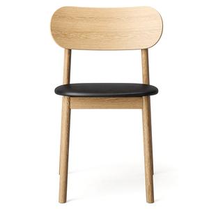 Decotique Elephant Dining Chair Natural Oak/ Black Leather