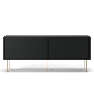 Decotique Vogue TV Bench With Legs 136 Anthracite/ Brass