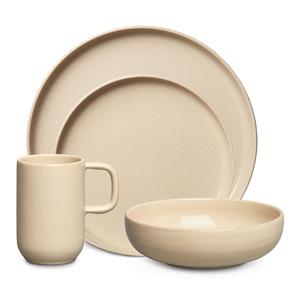 Decotique BON Dinnerware Starter Set Set of 16 Beige