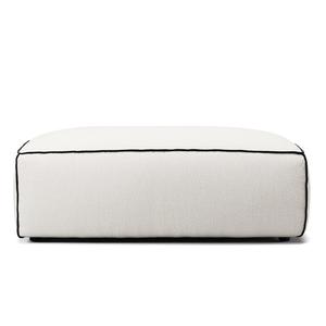 Decotique Grand Hue Footstool Steam/ White/ Graphite Grey