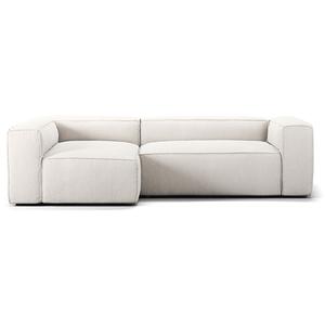 Decotique Grand 3-Seater Sofa Divan Left Steam/ White