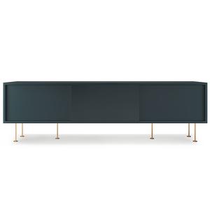 Decotique Vogue TV Bench With Legs 180 White Pigmented Oak/ Black