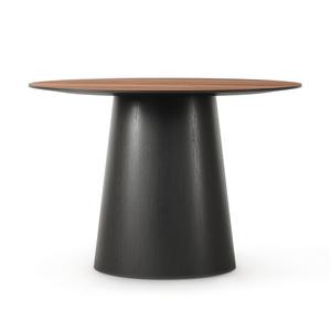 Decotique Social Dining Table 110 Walnut/ Black/ Oak