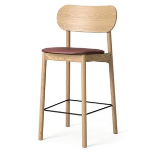 Decotique Elephant Bar Stool Natural Oak/Brown Leather