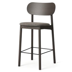 Decotique Elephant Bar Stool Dark Oak/Brown Bouclé