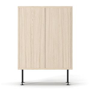 Decotique Vogue 64 Cabinet White Pigmented Oak/ Black