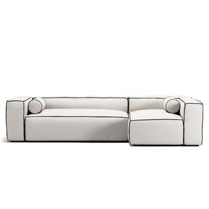 Decotique Grand Hue 4-Seater Sofa Divan Right Steam/ White/Graphite Grey