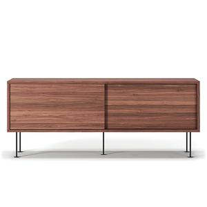 Decotique Vogue TV Bench With Legs 136 Walnut/ Black