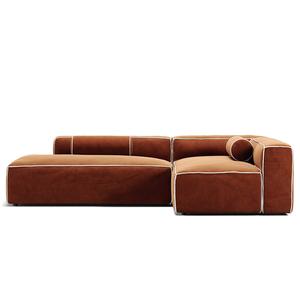 Decotique Grand Hue 3-Seater Lounge Sofa Open End Left Moonwhite/ Copper