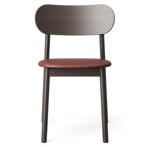 Decotique Elephant Dining Chair Dark Oak/Brown Leather