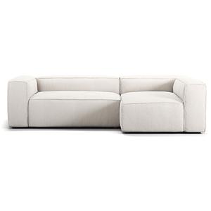 Decotique Grand 3-Seater Sofa Divan Right Steam/ White