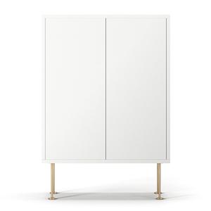 Decotique Vogue 64 Cabinet White/ Brass