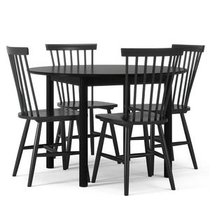 Department Wood Dining Table Black/ Black