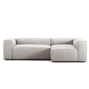 Decotique Grand 3-Seater Sofa Divan Right Moonwhite
