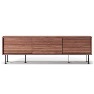 Decotique Vogue TV Bench With Legs 180 Walnut/ Black