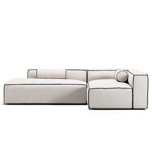 Decotique Grand Hue 3-Seater Lounge Sofa Open End Left Steam/ White/ Graphite Grey