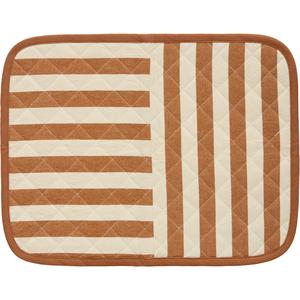 Decotique Block Stripe Placemat 35x45 Brown