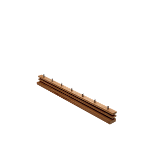 Fritz Hansen Skagerak Collection Cutter Coat Rack 100 cm Teak/Stainless Steel