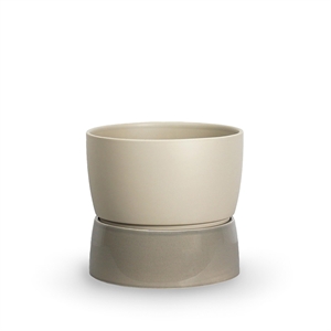 Ro Collection Two Tone Planter Pot Large Dune Grey