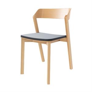 TON Merano Dining Chair With Upholstered Seat Black/Natural