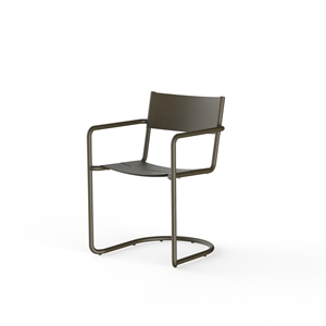 NINE Sine Dining Chair with Armrests Dark Green