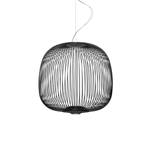 Foscarini Spokes 2 Midi Pendant with LED Black