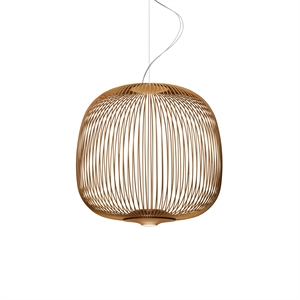 Foscarini Spokes 2 Midi Pendant with LED Copper