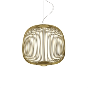Foscarini Spokes 2 Midi Pendant with LED Gold