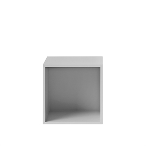 Muuto Stacked Shelving System With Back Plate Medium Gray