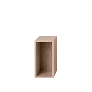 Muuto Stacked Shelving System With Back Plate Small Oak