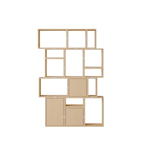 Muuto Stacked Bookcase Configuration 2 Oak