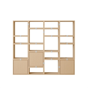 Muuto Stacked Bookcase Configuration 4 Oak