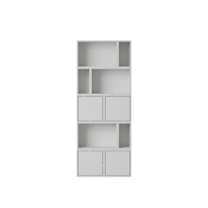 Muuto Stacked Bookcase Configuration 8 Gray