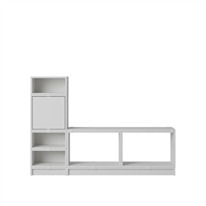 Muuto Stacked Hallway Shelf Configuration 1 Gray