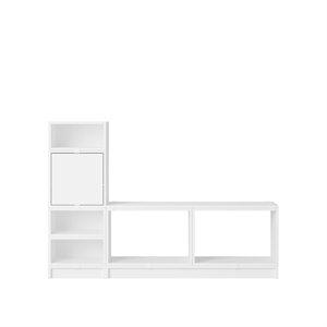 Muuto Stacked Hallway Shelf Configuration 1 White