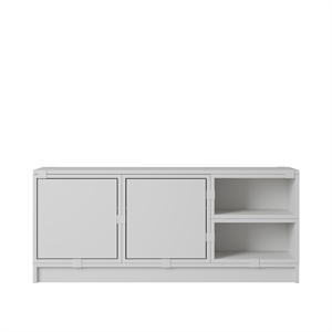 Muuto Stacked Hallway Shelf Configuration 2 Gray