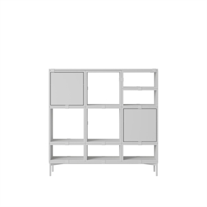 Muuto Stacked Hallway Shelf Configuration 3 Gray
